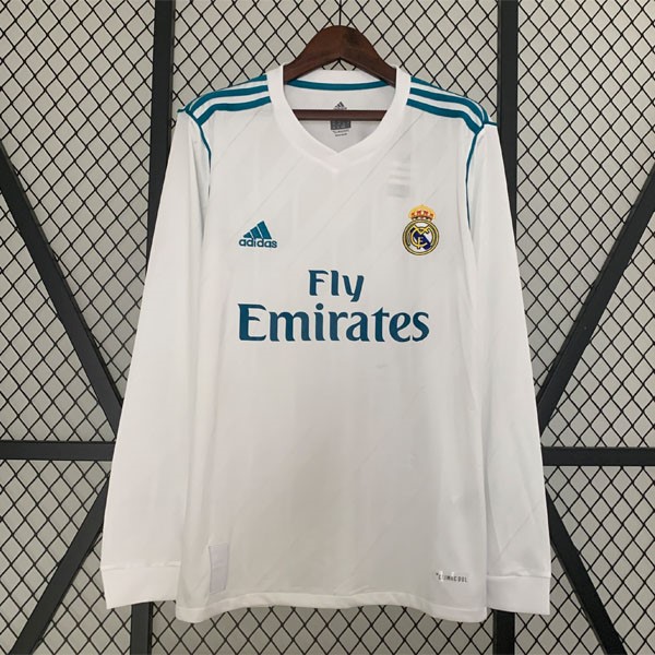 Tailandia Camiseta Real Madrid Replica Primera Ropa ML Retro 2017 2018